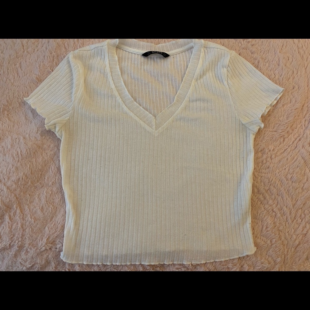 White shein blouse